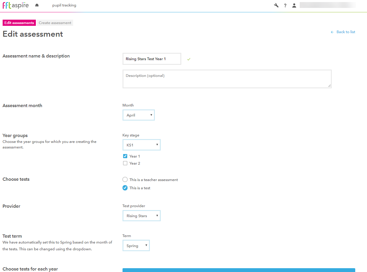 Edit Assessments Fft Help Centre