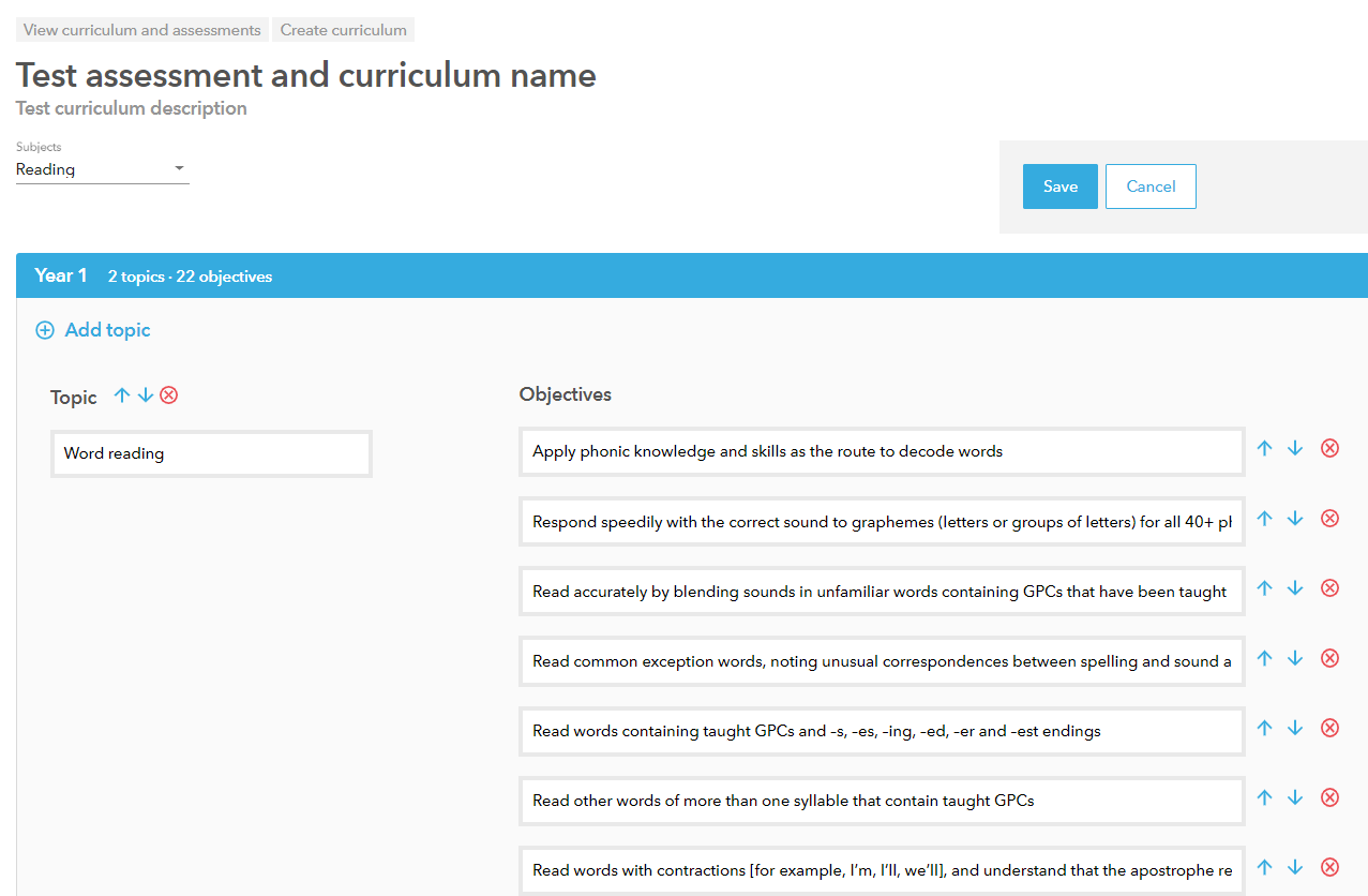 Edit Curriculum Objectives Fft Help Centre